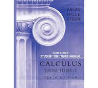 Calculus: Several Variables, 10e (Chapters 13 - 19) Student Solutions Manual
