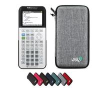 CALCUSO Paquete Básico Gris Claro con Calculadora Grafica TI-83 Premium CE Python