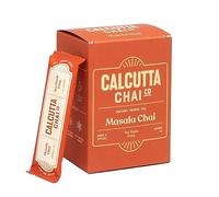 Calcutta Chai Co - Masala Chai | Premezcla de té instantáneo | 15 sobres | 7.23 onzas | Hecho con té Assam | Especias naturales añadidas | Menos azúcar