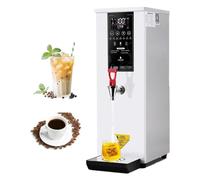 Caldera de agua comercial de 25 l, urna de agua caliente eléctrica de 3 kW con pantalla táctil LCD y temperatura ajustable de 40-100 °C, dispensador de té y café de acero inoxidable