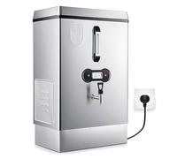 Caldera de agua comercial, dispensador instantáneo de agua caliente de 40 l con grifo, calentador de agua para hacer té y café, eficiencia energética, material de acero inoxidable, para cafetería