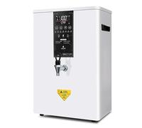 Caldera de agua comercial, dispensador instantáneo de agua caliente de 50 litros con panel de control LED, calentador de agua automático montado en la pared, filtro y grifo para cafetería, hogar