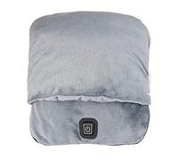 Caldera De Gas Calentador de con Masaje de calefacción y vibración Almohadilla de Calentamiento rápido Correa de vellón Ultra 3 configuraciones Suela Antideslizante Duradera Unisex (Grey, One Size)