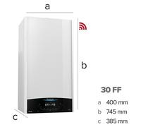 Caldera de gas Genus One Wifi 30FF con instalación incluida (28 kW, Display LC)