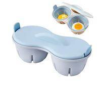 Caldera de huevo de microondas Duroecsain caldera de huevo para microondas, ACOCHER 2 CAVITY, Gadgets de cocina de la caldera cocinar un huevo suave y duro, un cazador furtivo de microondas con