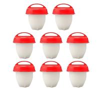 Caldera De Huevos De Silicona De 8 Piezas,Tazas De Vapor Antiadhesivas Reutilizables,Hueveras Duras Sin Cáscara, Molde De Huevos De Caza,Herramientas De Cocina Para Huevos Duros De Calidad Alimentaria