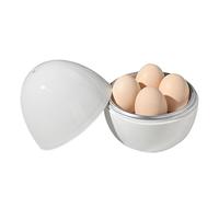 Caldera de Huevos para Microondas, hervidor de huevos para microondas, Cocedor de Huevos Microondas para huevos duros y blandos, hervidor rápido de huevos, 4 eggs
