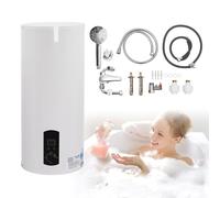 Caldera eléctrica de 100 litros, calentador de agua instantáneo, pantalla LED horizontal, 220 V, 2000 W, calentador de agua caliente, calefacción, 30-75°C, para cocina, baño, caravana, 100 litros