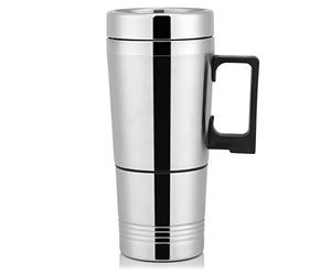 Caldera eléctrica del Coche de 12V / 24V 300ml, Acero Inoxidable portátil Encendedor de Cigarrillos calefacción café Taza del Viaje té Termo de vehículo de ebullición(24V)