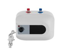 Caldera para debajo de la mesa, 6 litros, depósito de agua caliente de 1500 W, con función de termostop, indicador de temperatura LED, calentador de agua eléctrico de 30 - 65 °C para lavabos, cocinas