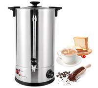 Caldera y calentador de agua caliente de acero inoxidable de 2,1 galones, 86-230 ℉, dispensador de encimera de temperatura ajustable, grado comercial para buffet, fiesta, oficina, boda 25L/6.6Gal