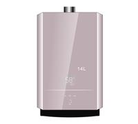 Calderas de Gas Natural Agua y Calefacción, Calentador de Agua a Gas Portátil, con Pantalla Digital, Protecciones Múltiples, Calentador de Agua a Gas con Escape Forzado Doméstico 14L, Calentador Gas