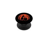 Caldero agitador de Brujas, Luna de Halloween PopSockets PopGrip Adhesivo