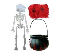 Caldero de bruja al aire libre genérico | Decoraciones de Interior para Halloween,Decoración del Hogar Embrujada para Propietarios Organizadores Eventos Aula Alféizar de la Ventana Mesa