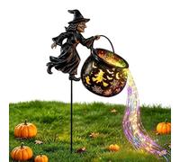 Caldero de Bruja de Halloween,luz de jardín,Estilo Cascada,led Exteriores (A)