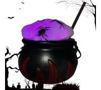 Caldero de Bruja Halloween Decoración espeluznante con Guirnaldas | Juego de caldero de bruja para fiestas, casa encantada, decoración de casa, chimenea