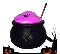 Caldero de bruja negra - Ollas del caldero de la bruja, ollas del caldero negro de Halloween | Olla de caldero de Halloween con función de cambio de color para fiestas al aire libre, puertos