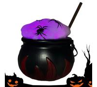 Caldero de caramelos de Halloween - Tarro de caramelos de bruja de Halloween, jarrones de caldero de mezcla negros de Halloween | Olla de caldero de Halloween con función de cambio de color