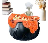 Caldero de de Halloween, decoración aterradora para Chimenea de Halloween, caldero fácil de Instalar para organizadores, Eventos Escolares, casa encantada, de Fotos, Chimenea, alféizar de