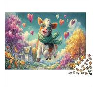 Caldero Lindo con Gafas de Sol Vida Silvestre Puzzle 1000 Piezas Adultos - Rompecabezas, Desafiante, Decoración del Hogar, Regalo 70x50cm/1000pcs