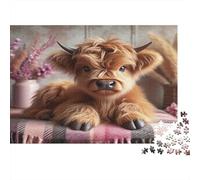 Caldero Lindo Highland 1000 Pieza S Rompecabezas Premium para Adultos Descompresión del Juego Educativo Regalo 70x50cm/1000pcs