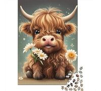Caldero Lindo Highland 1000 Piezas Cartón Extra Grueso Rompecabezas Clásicos Entusiastas De Jigsaw Senior Desafío Juego Educativo 38x26cm/1000pcs
