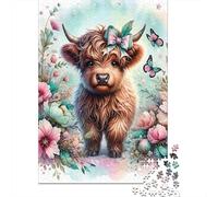 Caldero Lindo Highland 1000 Piezas Cartón Extra Grueso Rompecabezas Clásicos para Adultos Entrenamiento Cerebral Decoración De Paredes Idea De Regalo 38x26cm/1000pcs