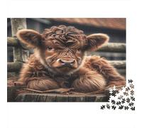 Caldero Lindo Highland Set De Rompecabezas 1000 Piezas, Papel Grueso, Decoración Interior, Regalo Año Nuevo, Relajación En Casa, Juego Cerebral 70x50cm/1000pcs