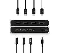 CalDigit Thunderbolt 4 Element Hub - Hub universal multipuerto, 4 puertos Thunderbolt 4/USB4, pantalla única de hasta 8 K o pantallas dobles 4K 60 Hz, carga de 60 W con cable de 0.8 m