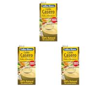 Caldo Casero de Pollo y 8 Verduras 100% Natural Gallina Blanca 1 l (Paquete de 3)