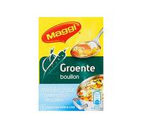 Caldo de verduras con menos pastillas de sal | Maggi | Caldo Vegetal Menos Sal Paquete De 8 Tabletas | Peso total 72 gramos