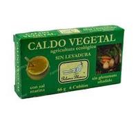 Caldo Vegetal en Cubitos Sin Levadura (Pack de 2 x 6 unidades) - 12 Pastillas de Concentrado Natural de Verduras - Sin Aditivos, Vegano y Sin Gluten - 132g Total