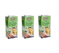 Caldo vegetariano 3 x Star brodo líquido rico en sabores preparados comidas 1 litro