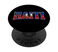Calebración del Día de la Bandera de Haití Orgullo Patriota Haitiano Orgullo PopSockets PopGrip Adhesivo