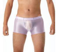 Calecon Hombre, El Slip Francais Hombre Boxer Bragas de Satén Brillante Y Transparente Ropa Interior Suave Y Brillante