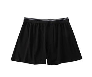 Calecon - Pantalón corto para hombre, ancho y cómodo, bragas para casa, ligeras, corte grande, color liso, calcetón, básico, flexible, elástico, suave, boxeador para hombre, algodón, transpirable
