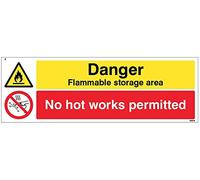 Caledonia signos 14562 G señal, peligro inflamable área de almacenamiento caliente no funciona