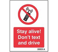 Caledonia signos 23670 una señal, Stay Alive No texto y unidad