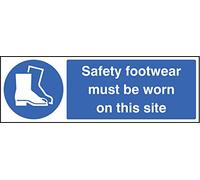 Caledonia signos 85232 G señal, calzado de seguridad debe llevarse en este sitio