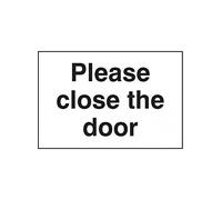 Caledonia Signs 17042D "Please Closose the Door" - Señal de plástico rígido (100 x 150 mm)