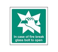 Caledonia Signs 22043U - Perno de cristal autoadhesivo (100 mm x 100 mm)