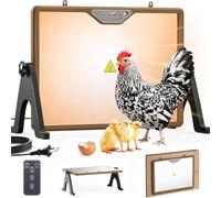 Calefacción automática inteligente de gallinero, control remoto, placa calefactora de doble cara con temporizador y regulación de temperatura, protección contra el sobrecalentamiento, pollitos, gatos