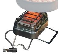 Calefacción de camping - Horno 2 en 1 de acero inoxidable | Pequeña calefacción de propano - para observación de animales salvajes, terraza, , garaje al aire libre, senderismo, 1 - 2 personas