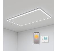 Calefacción de techo por infrarrojos, 840 W, montaje en techo con iluminación LED, calefacción por infrarrojos con termostato, control remoto por aplicación, panel de calefacción eléctrica para