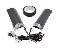 Calefacción eléctrica de mango de motocicleta de 12 V, uso universal, impermeable, antipolvo, asas calefactoras para uso durante todo el año, seguro, adecuado para varias motocicletas accesorio