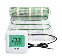 Calefacción eléctrica por suelo radiante 200 W por m² termostato Touch blanco eléctrico TWIN Tecnología JWS calefactor de resistencia, tamaño (m²): 1 m²