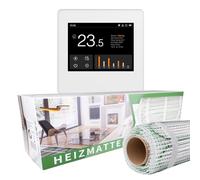 Calefacción eléctrica por suelo radiante de 150 W, tecnología TWIN 150 W, superficie: 11 m², color blanco
