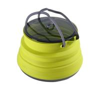 Calefacción electromagnética ultraligera de 1,5 litros, llama abierta, calefacción electromagnética individual, camping, prevención de desastres, montañismo, hervidor plegable de silicona para camping