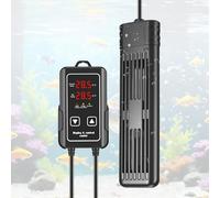 Calefacción para acuario, 600 W, calentador de agua inmerso con protección de marcha en seco, termostato digital LED, cable de 2 m, regulación precisa de la temperatura para acuario, agua dulce y