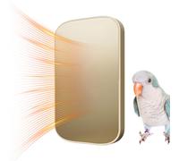 Calefacción para jaula de pájaros | Percha calefactora para pájaros con soporte - Suministros calientes antiquemaduras para hámsters Conures Azúcares Canarios Inseparables